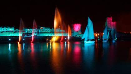 Voiles de Nuit fireworks show at the Grand Pavois, La Rochelle