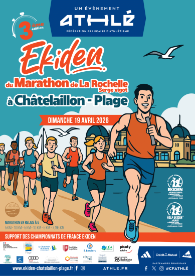 3ème édition Ekiden à Châtelaillon-Plage 